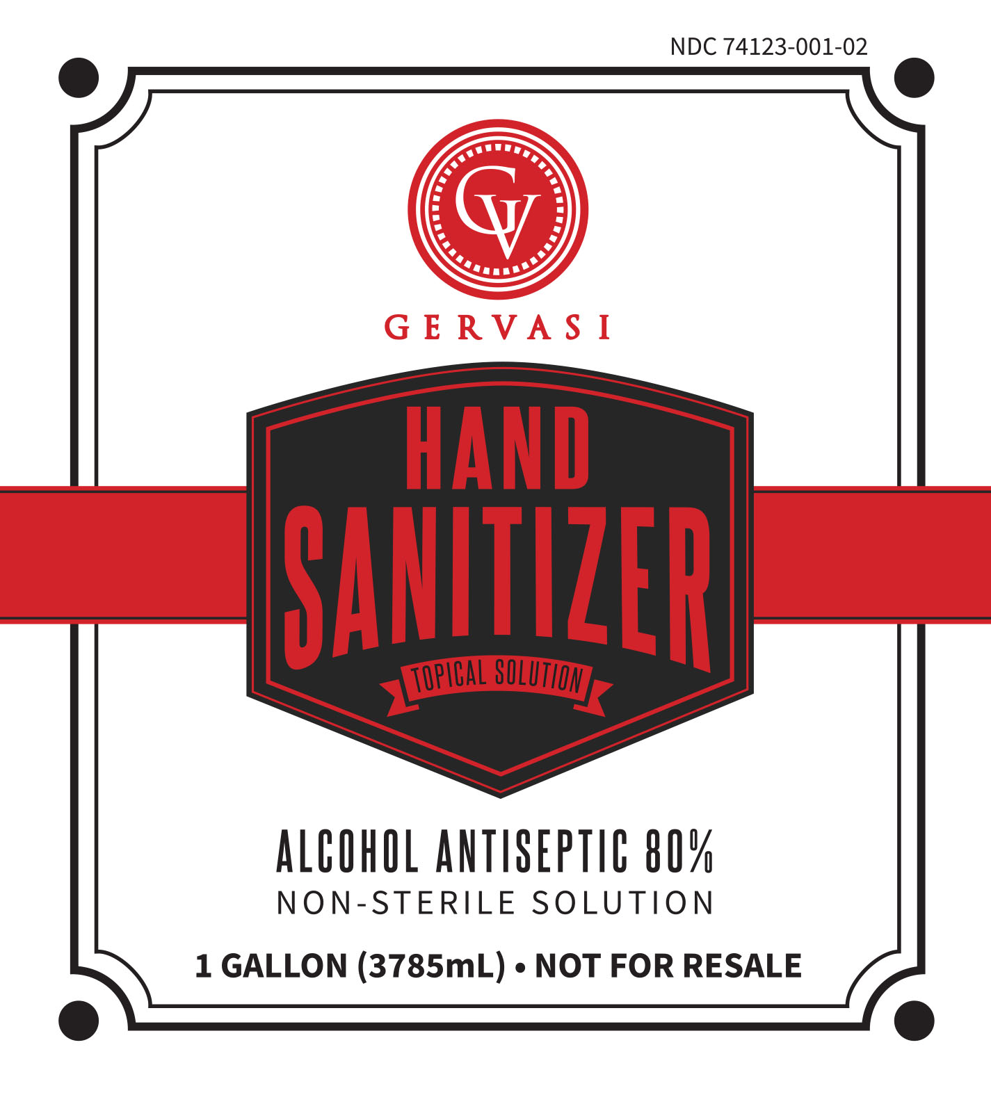 Hand Sanitizer 3785mL Front