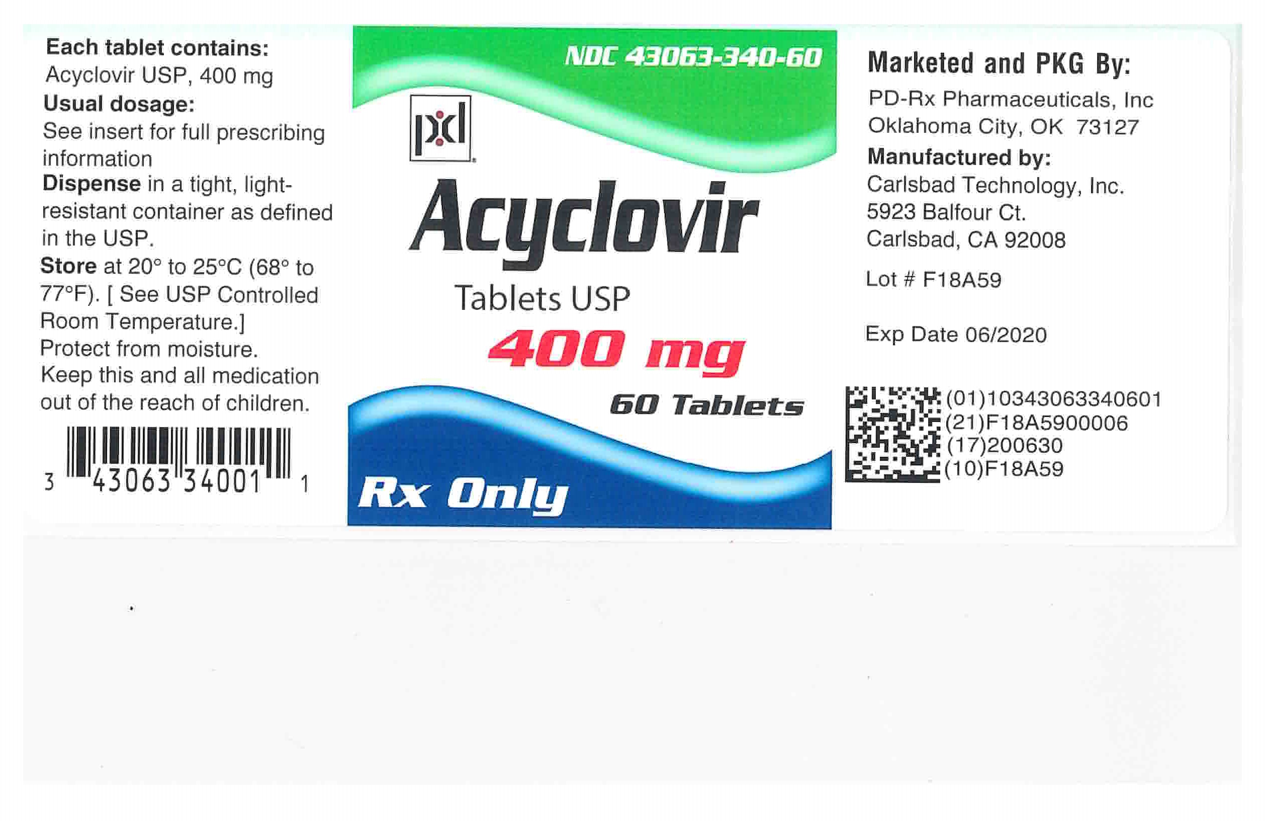 Acyclovir by PDRx Pharmaceuticals, Inc. ACYCLOVIR tablet