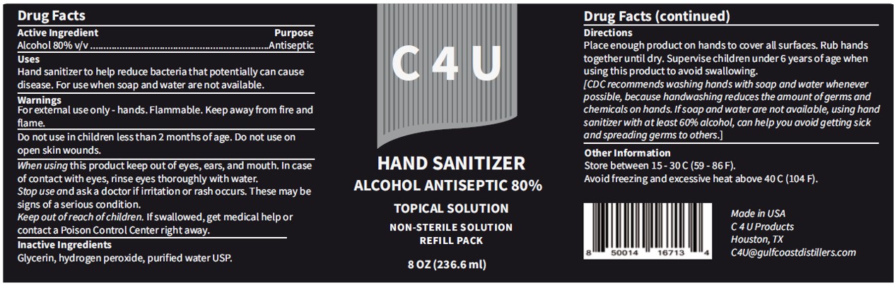 C4U Hand Sanitizer 236.6 ml