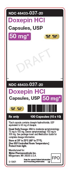 Doxepin HCl Capsules, USP 25 mg Unit Carton Label