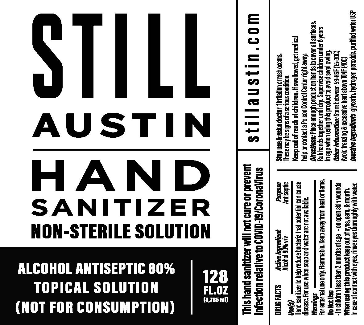 3785ml Hand Sanitizer Label