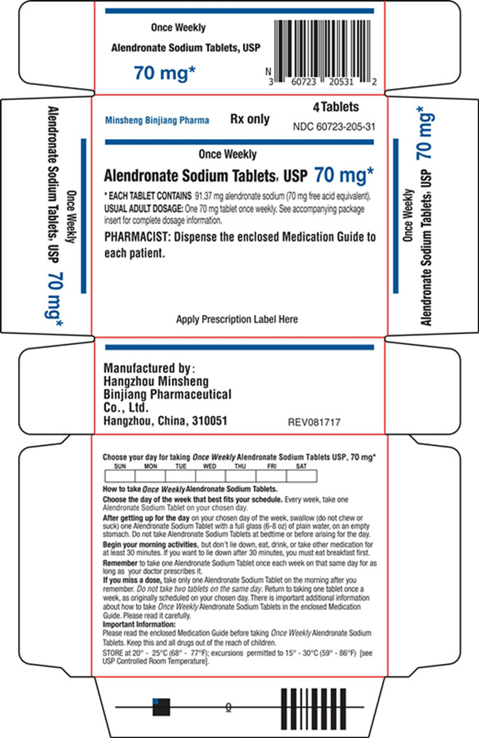 PRINCIPAL DISPLAY PANEL - 70 mg Tablet Blister Pack Carton