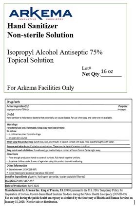 arkema only 473 ml label