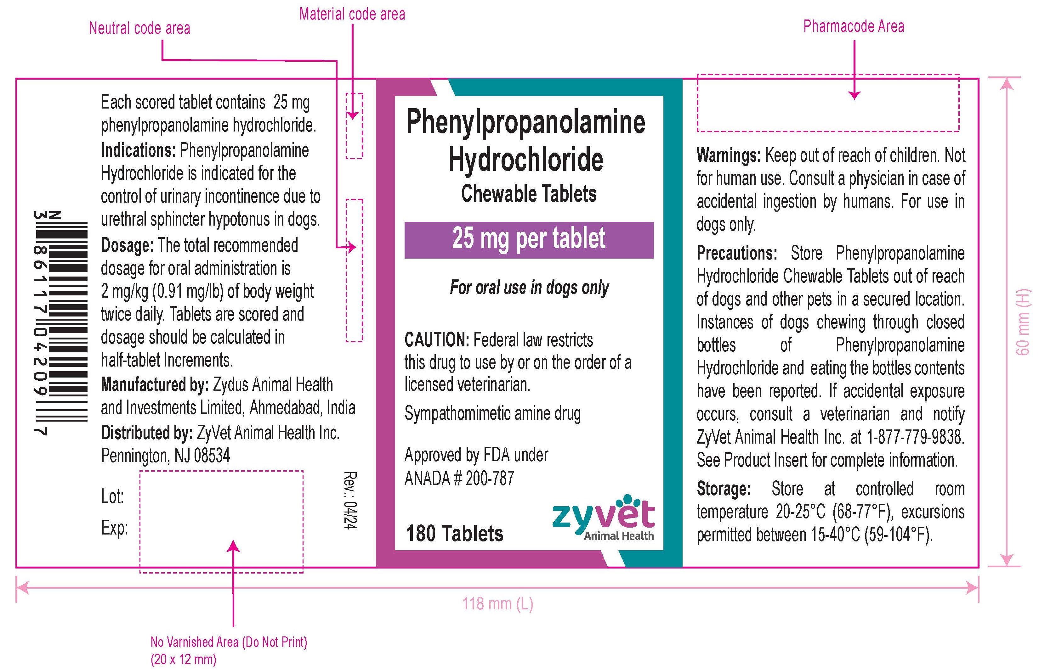 25 mg Tablet x 180 Count Bottle