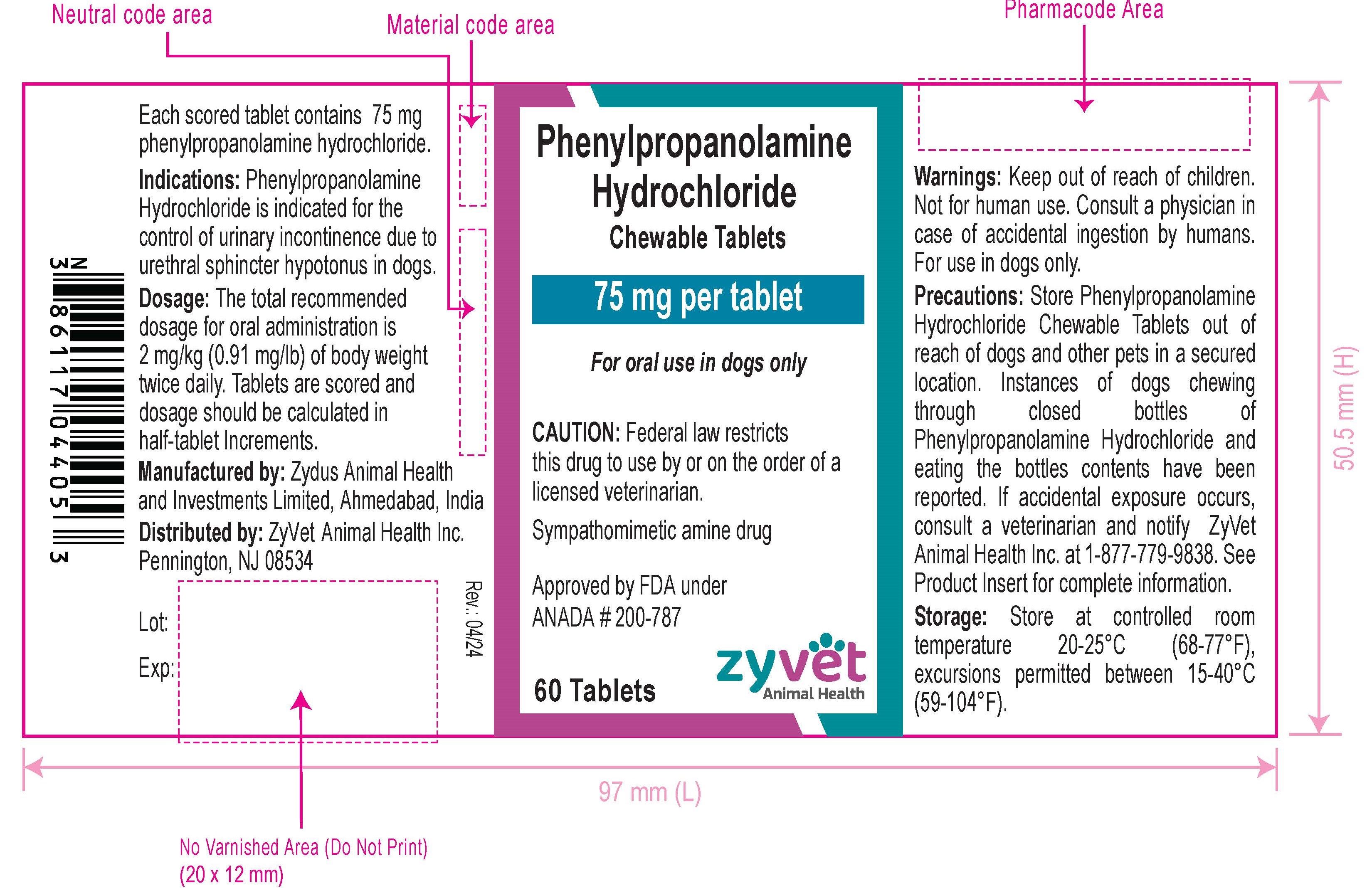 75 mg Tablet x 60 Count Bottle