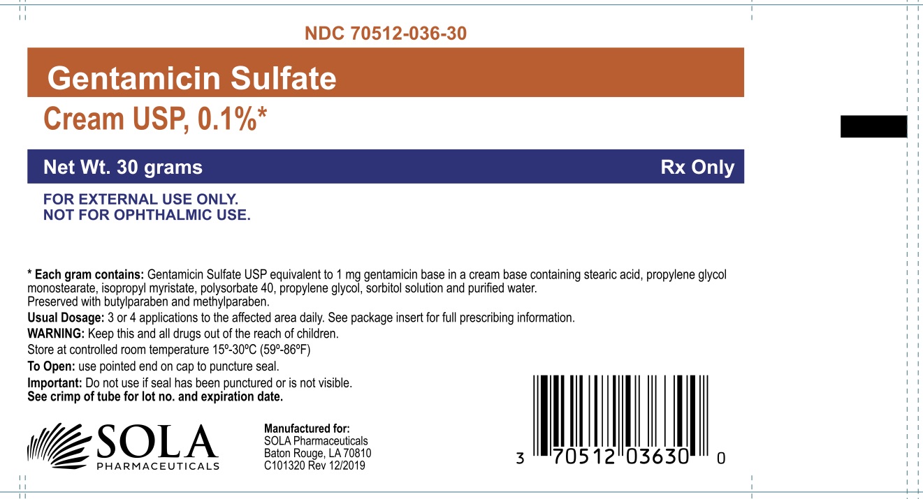 Gentamicin Tube Display