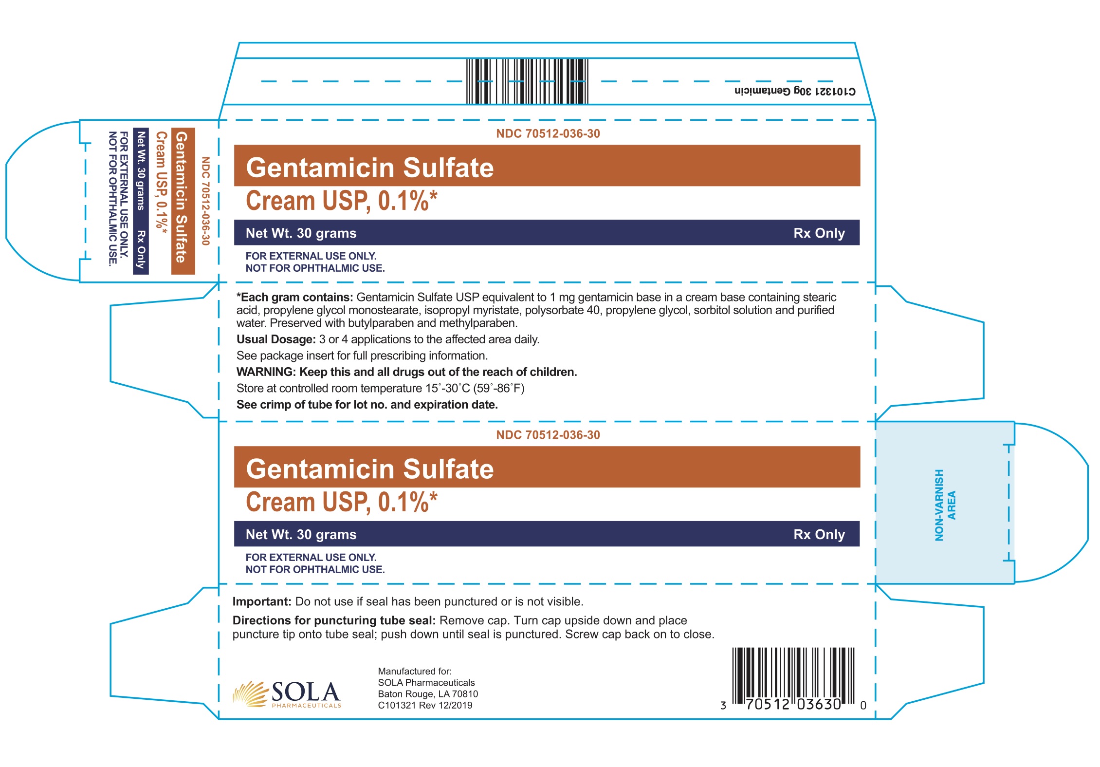 Gentamicin Carton Display