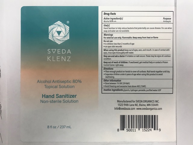 SVEDA 8 fl oz Hand Sanitizer Disc Cap