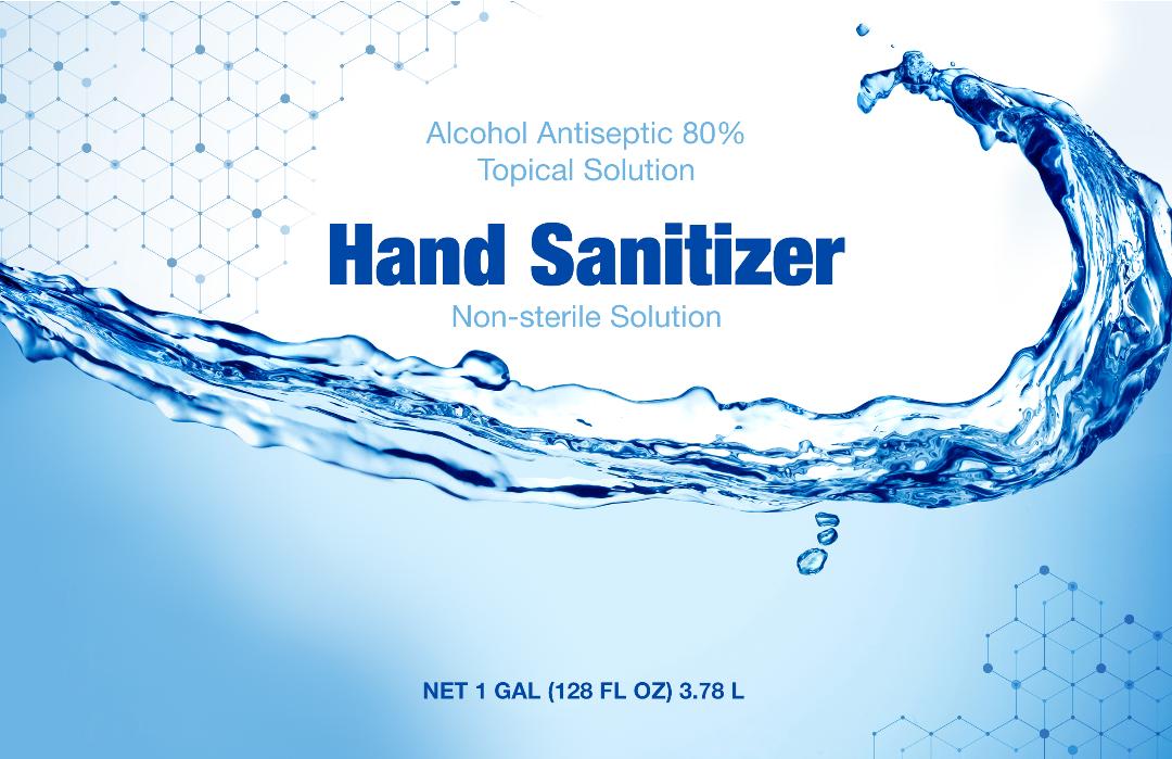 front label for ethanol based sanitizer