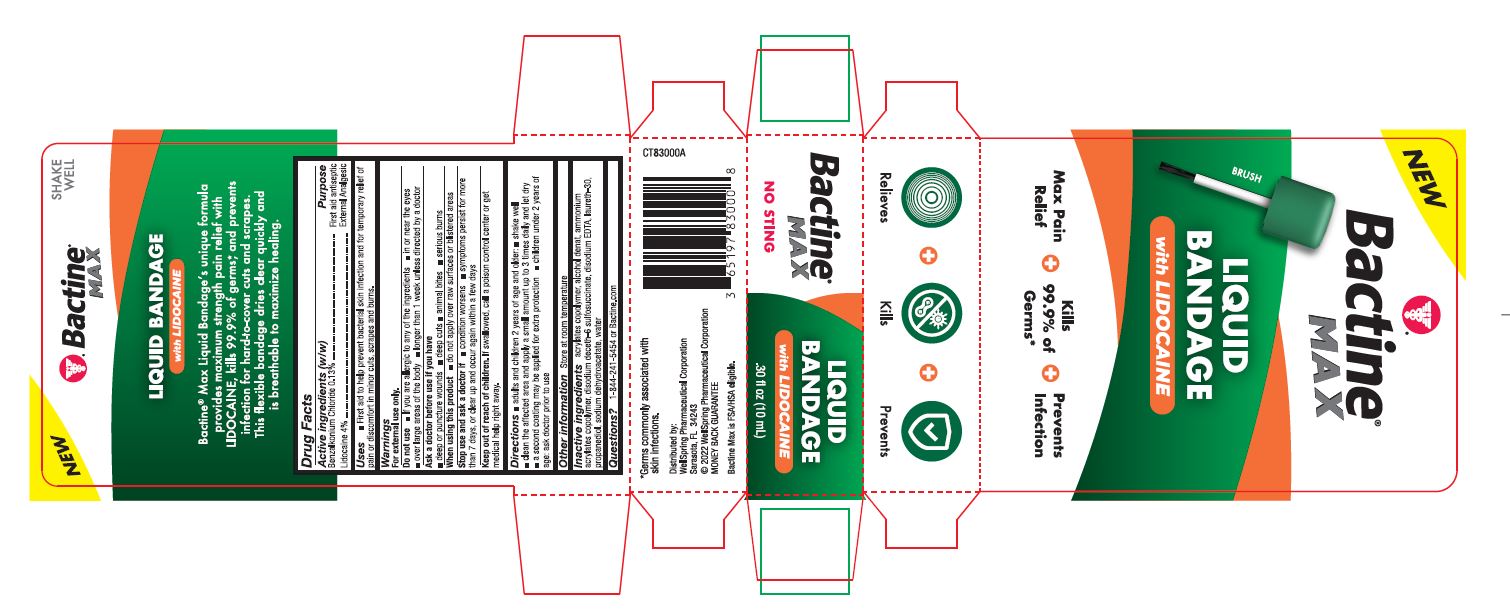 Bactine Max Liquid Bandage Box