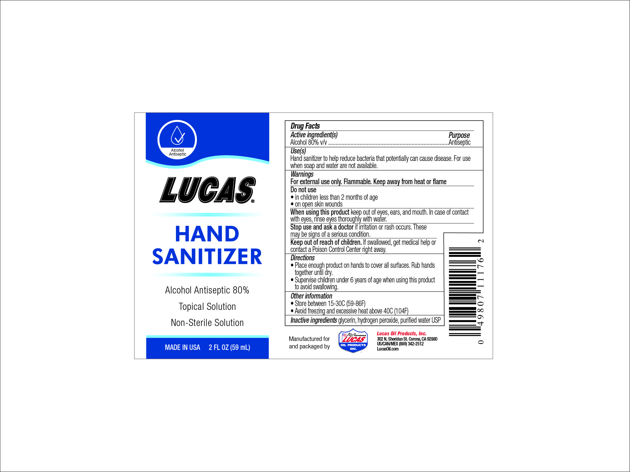 Lucas Hand Sanitizer 59 ml