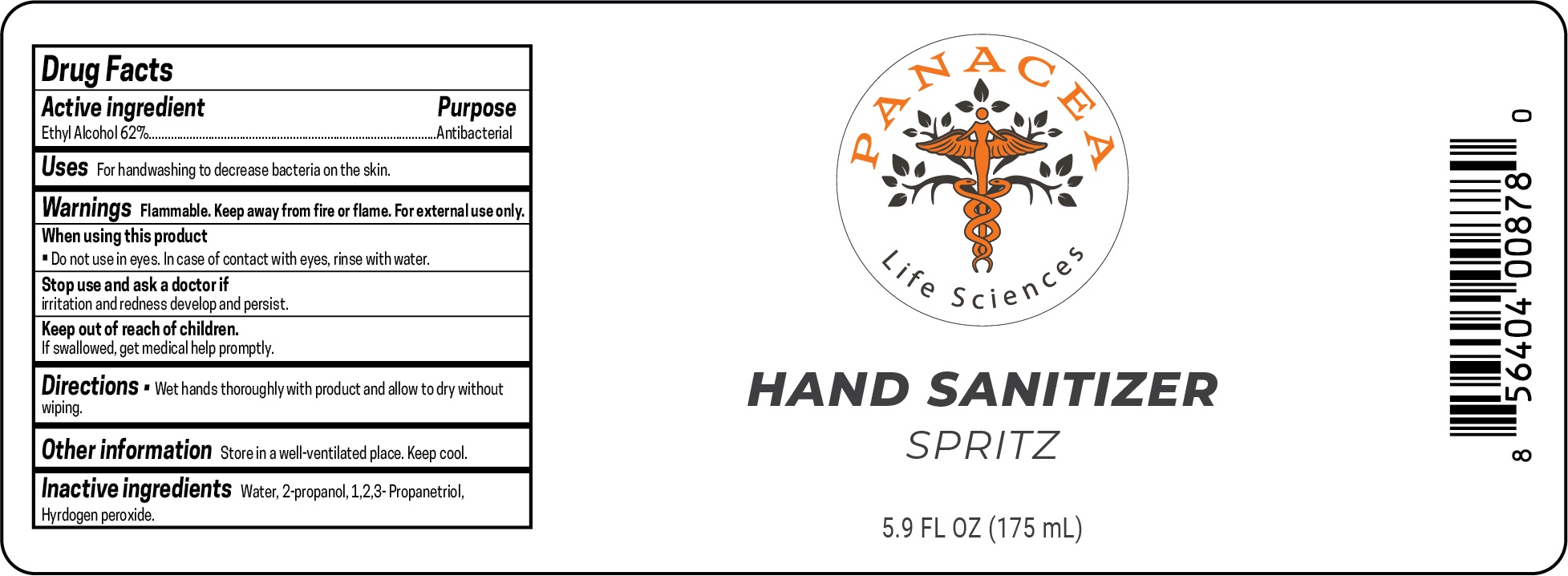 PLS HandSanitizer Spritz label 175ml