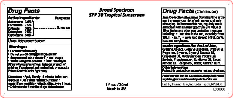 C10458 1 floz SPF 30 BS Tropical Sunscreen