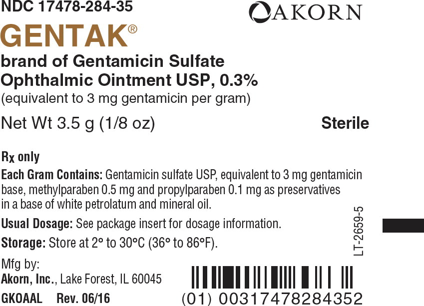 GENTAK gentamicin sulfate ointment