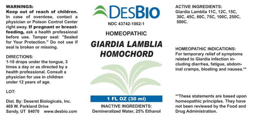 Giardia Lamblia Homochord