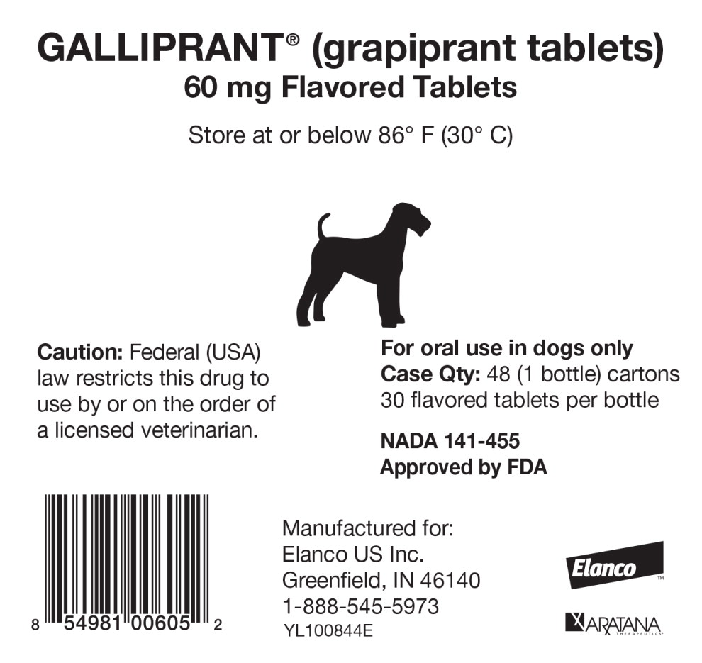 Principal Display Panel - Galliprant 60 mg 30 Tablets Box Label
