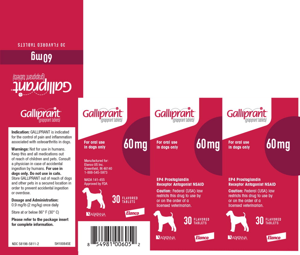 Principal Display Panel - Galliprant 60 mg 30 Tablets Carton Label
