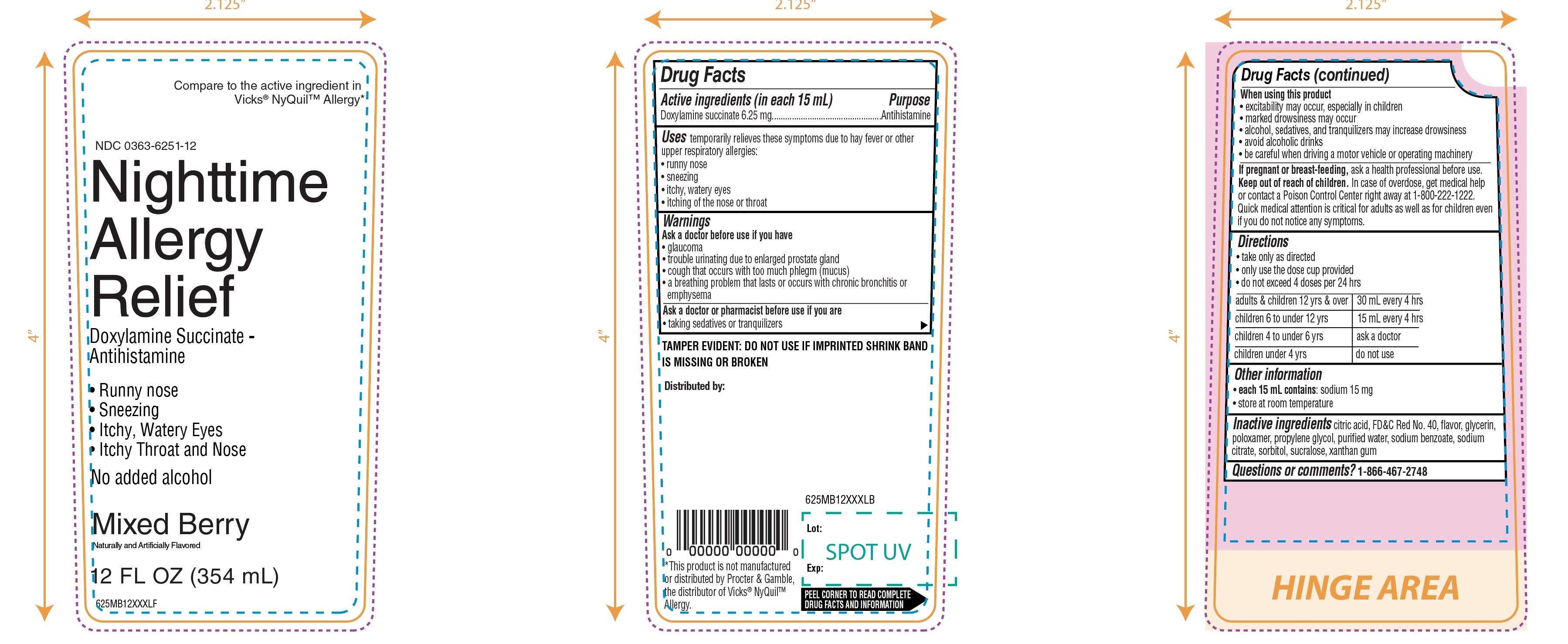 WAG Nighttime Allergy Relief 12FL OZ 354 mL