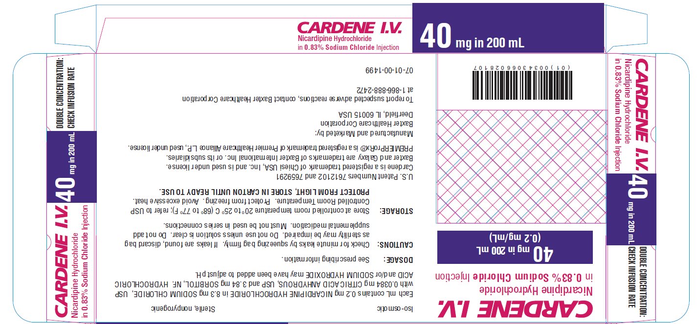  CARDENE Representative 40 mg Carton label NDC: <a href=/NDC/43066-028-10>43066-028-10</a> 2 of 2