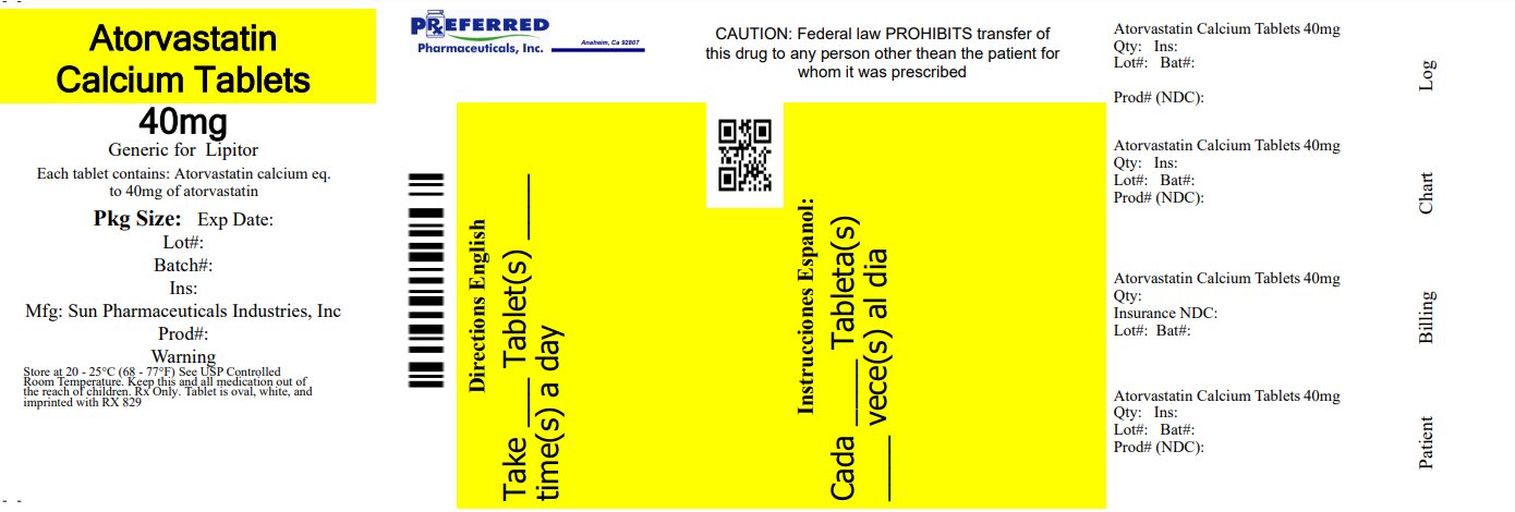 Atorvastatin Calcium Tablets 40mg 