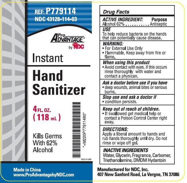 Hand Sanitizer Label