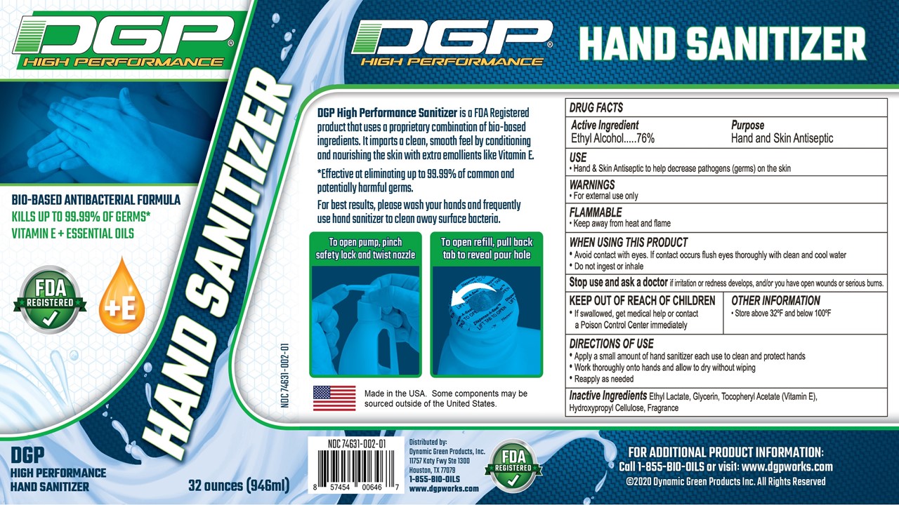 DGP hand sanitizer-pump
