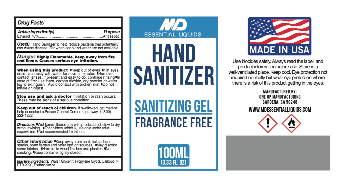 Hand Sanitizer 70 Gel - 100ml Label