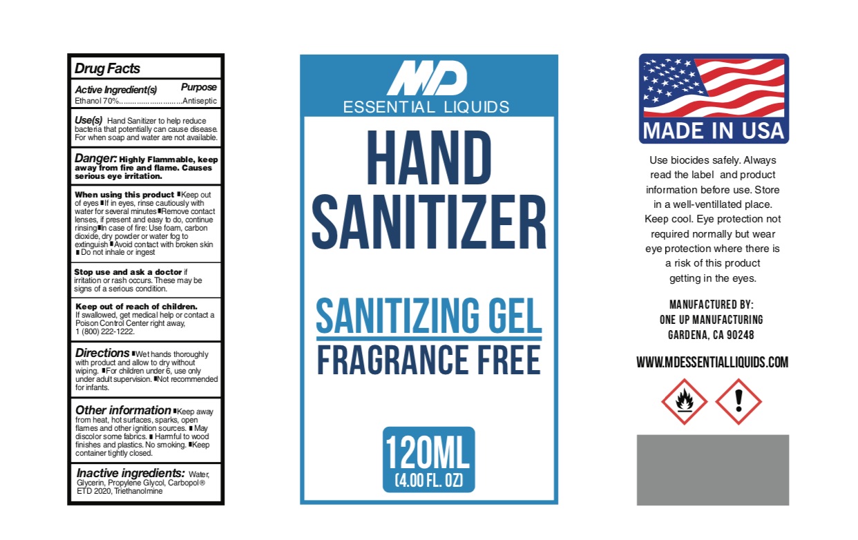 Hand Sanitizer 70 Gel - 120ml Label