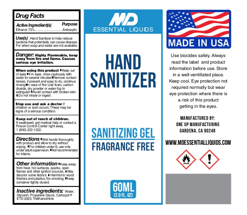 Hand Sanitizer 70 Gel - 60ml Label