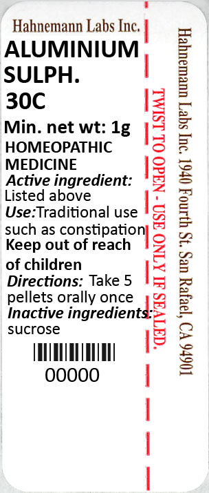 Aluminium sulphuricum 30C 1g