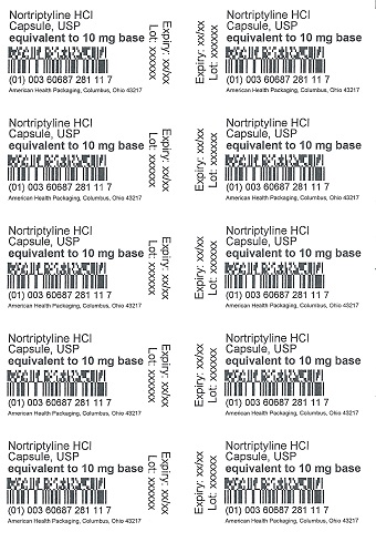 10 mg Nortriptyline HCL Capsule Blister