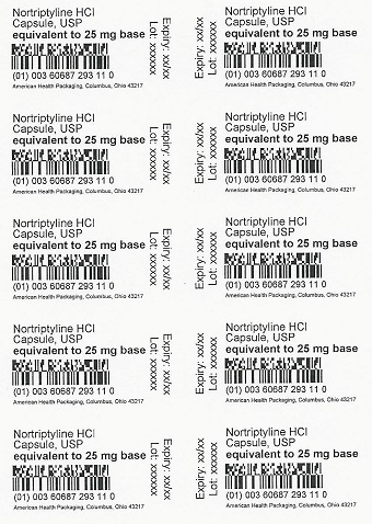 25 mg Nortriptyline HCl Capsule Blister