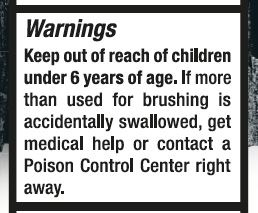 OTC-Warning Children Charcoal box