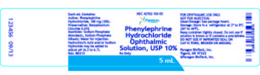 Phenylephrine Hydrochloride Ophthalmic Solution - 2.5% 15 mL Bottle Carton