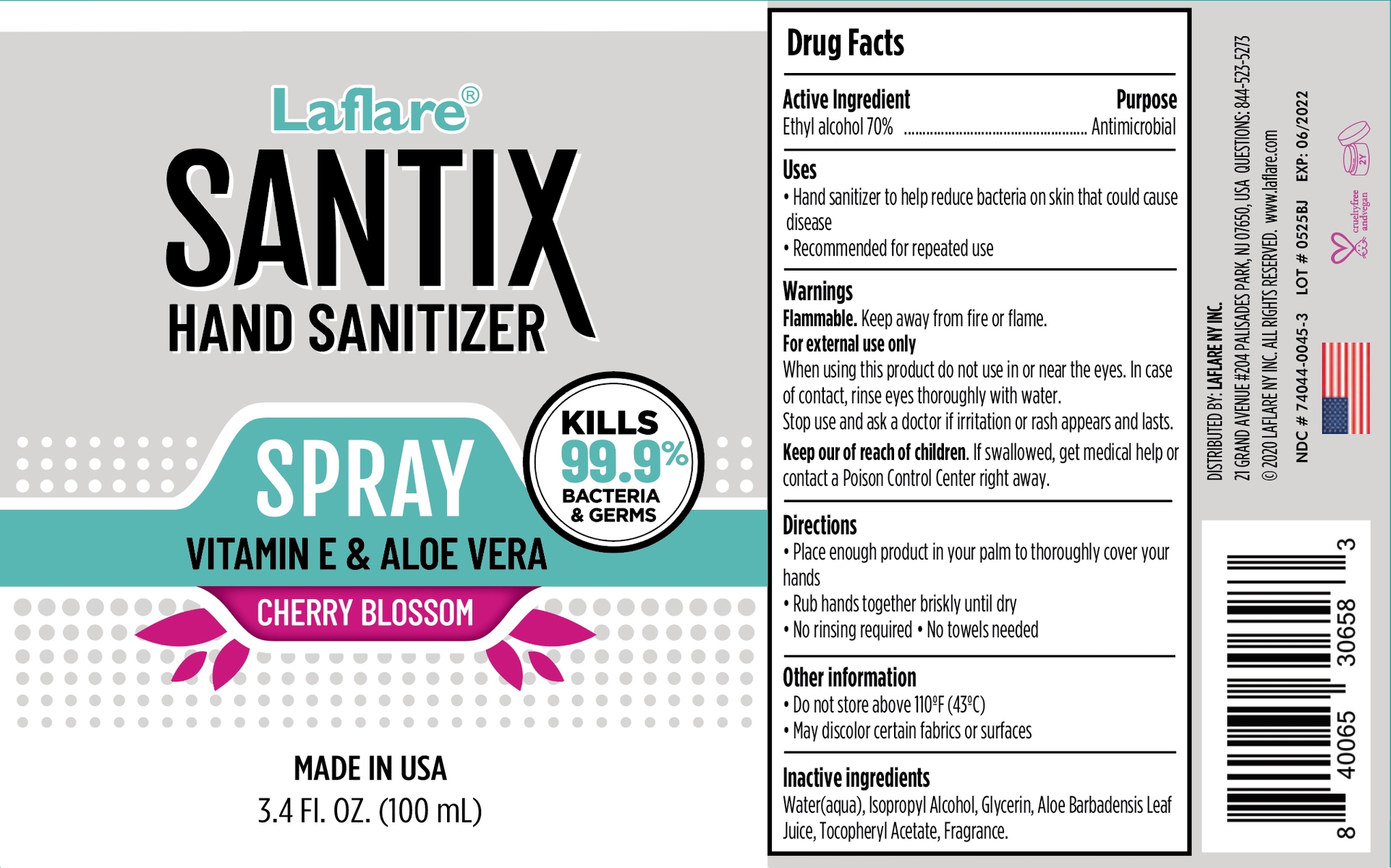LaFlare Santix Spray 100ml