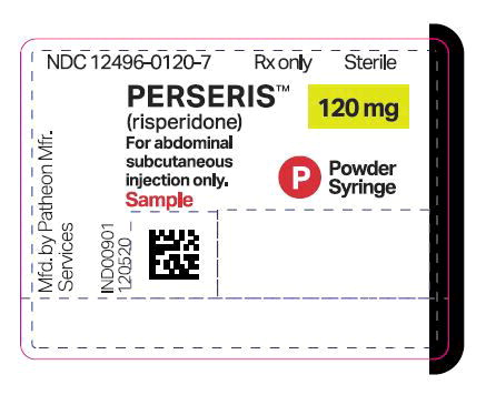 Principal Display Panel - Perseris Kit 120 mg Syringe Sample Label
