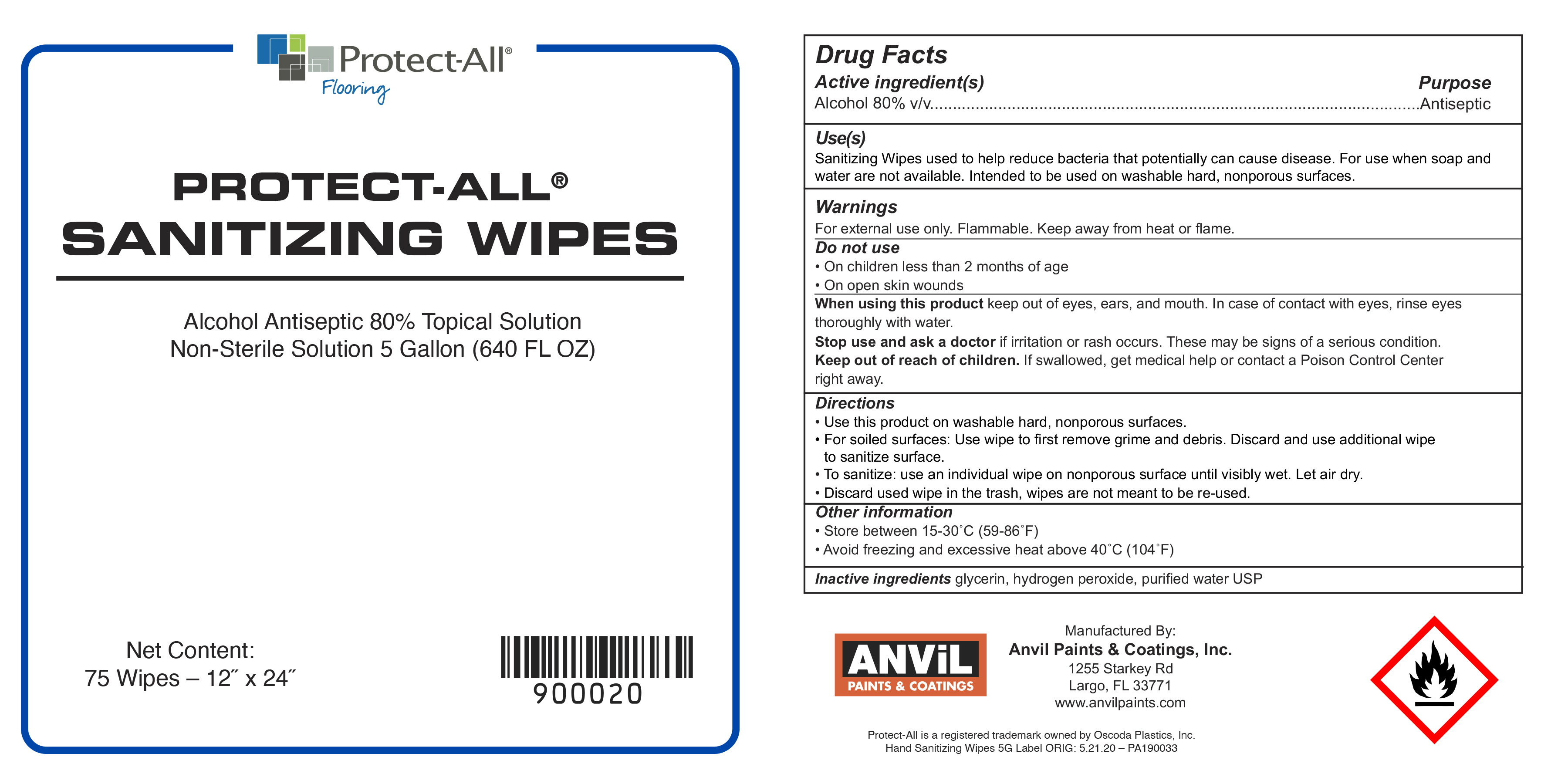5gal wipe label
