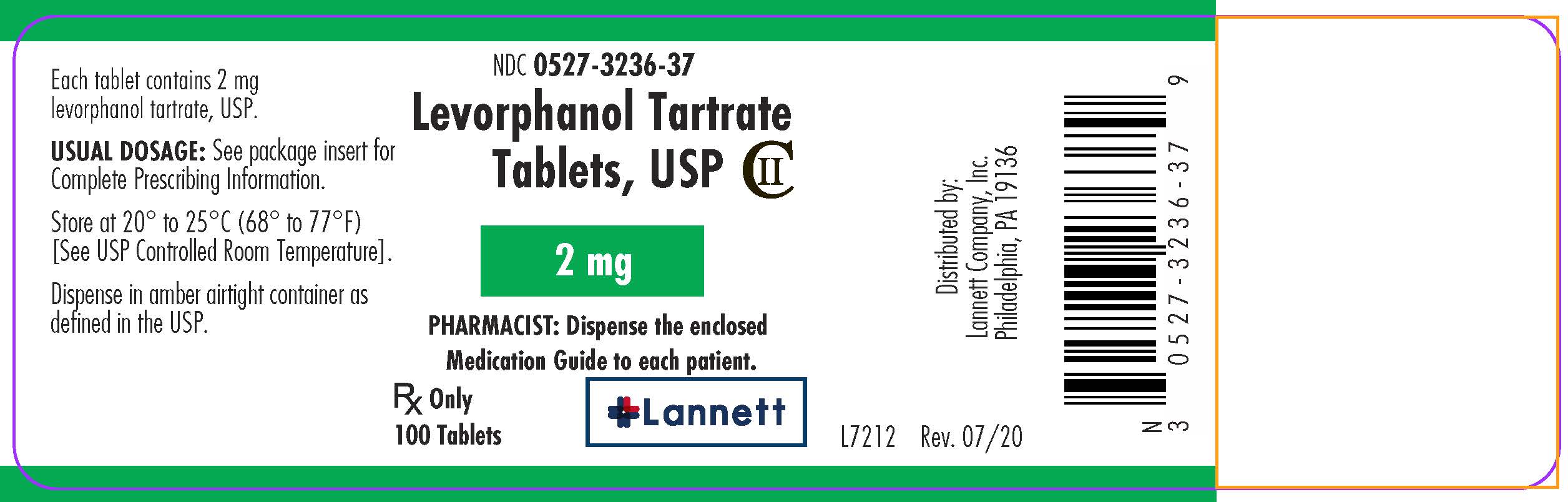 2 mg bottle label