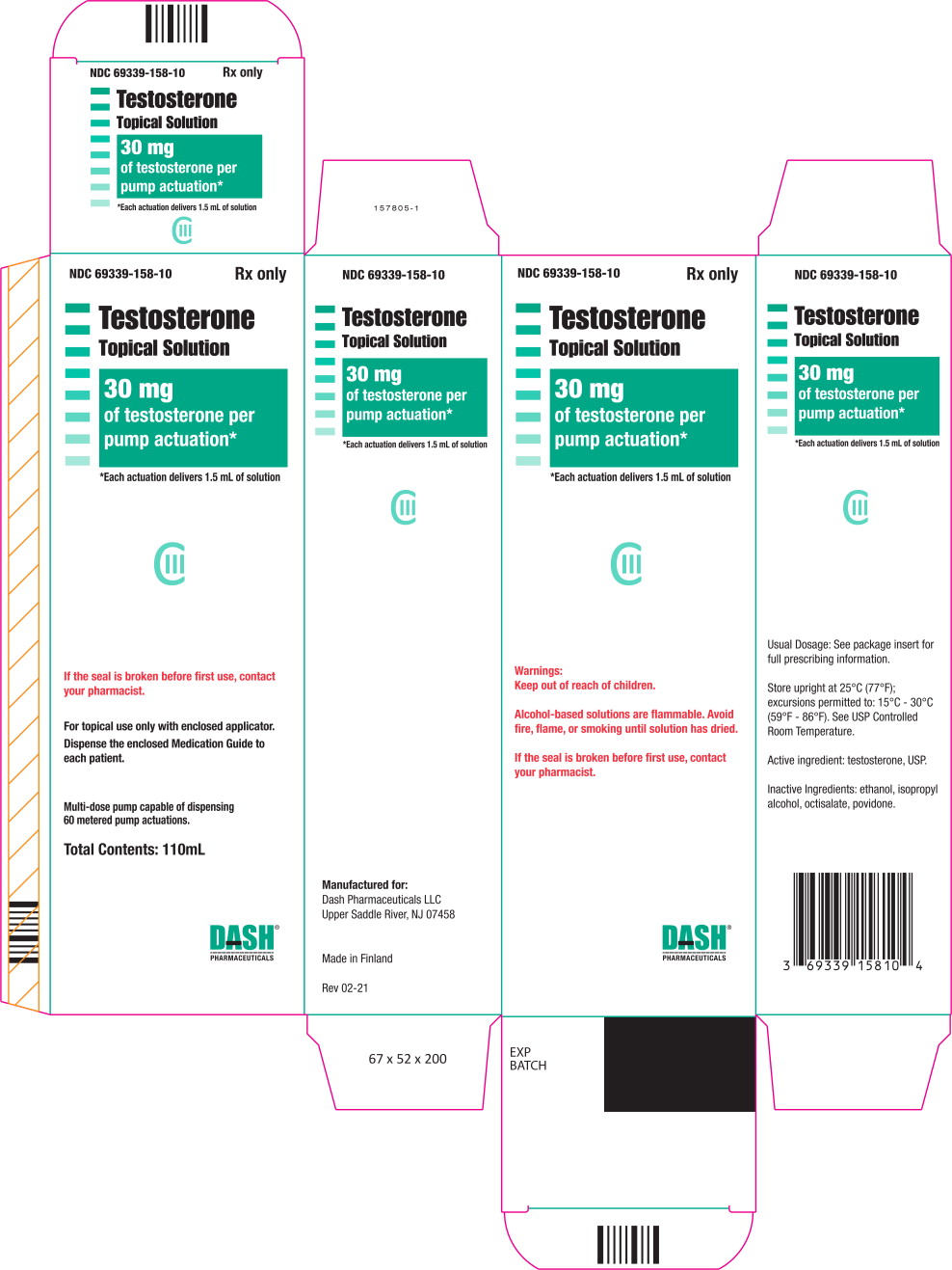 Principal Display Panel - 110 mL Carton Label
