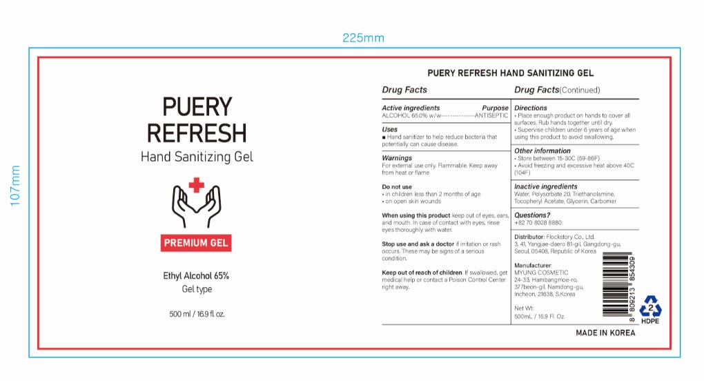 Puery Refresh Hand Sanitizing Gel 