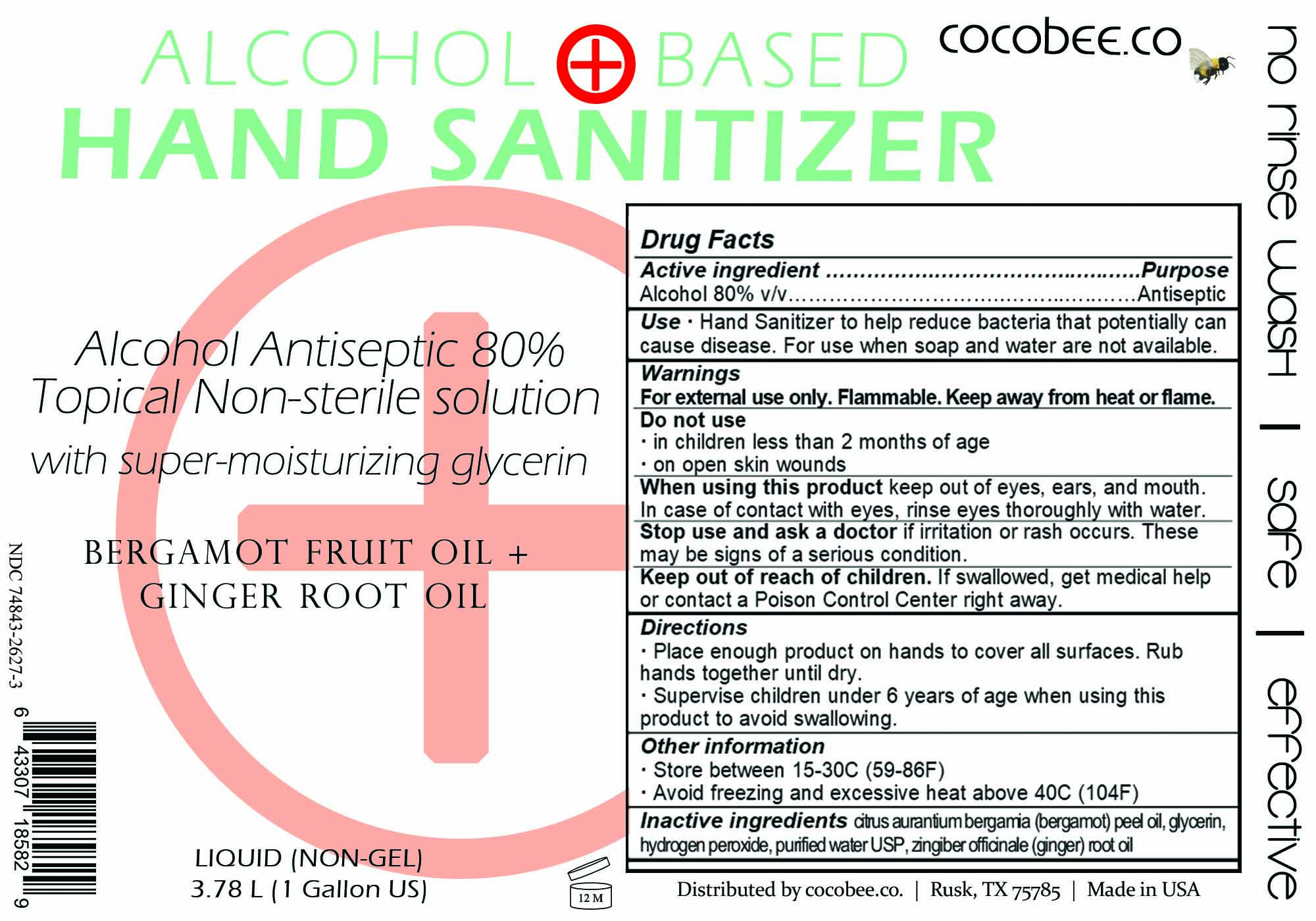 3785 ml label hand sanitizer