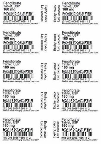 160 mg Fenofibrate Tablet Blister