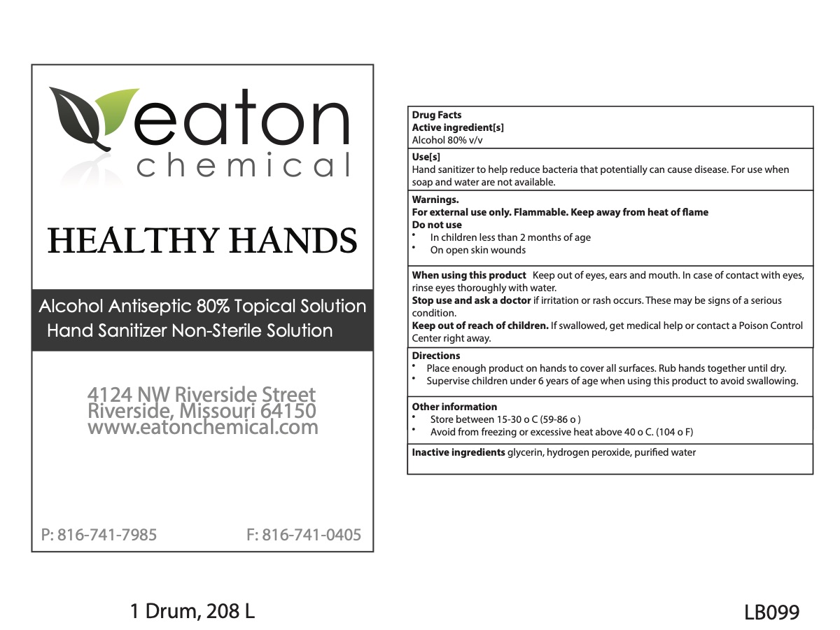 HEALTHY HANDS 55-GAL DRUM FRONT/BACK