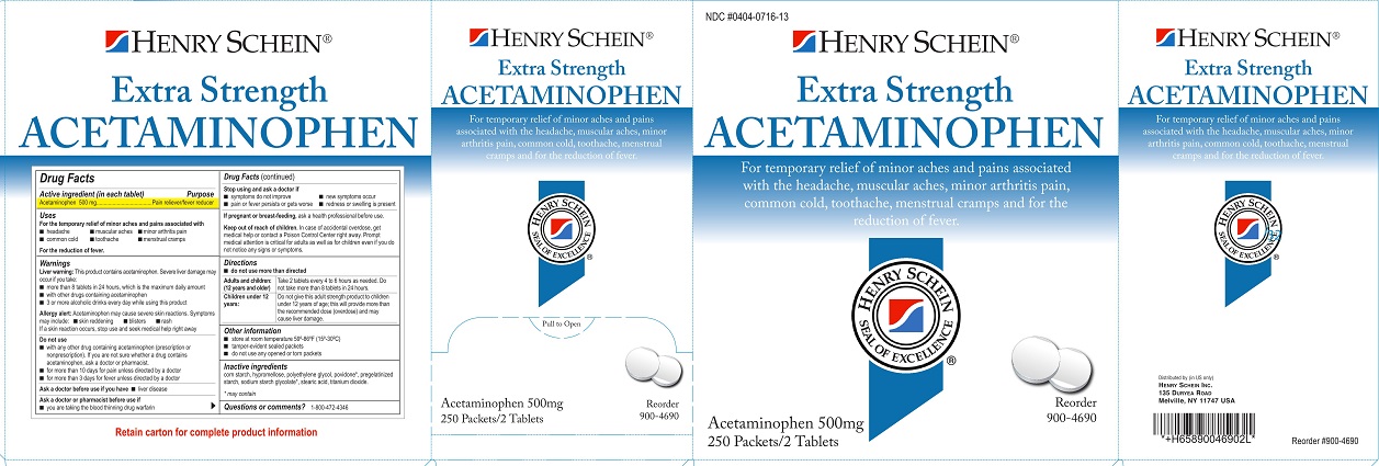 Henry Schein XS Acetaminophen Label