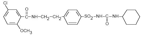 chemical structure for glyburide