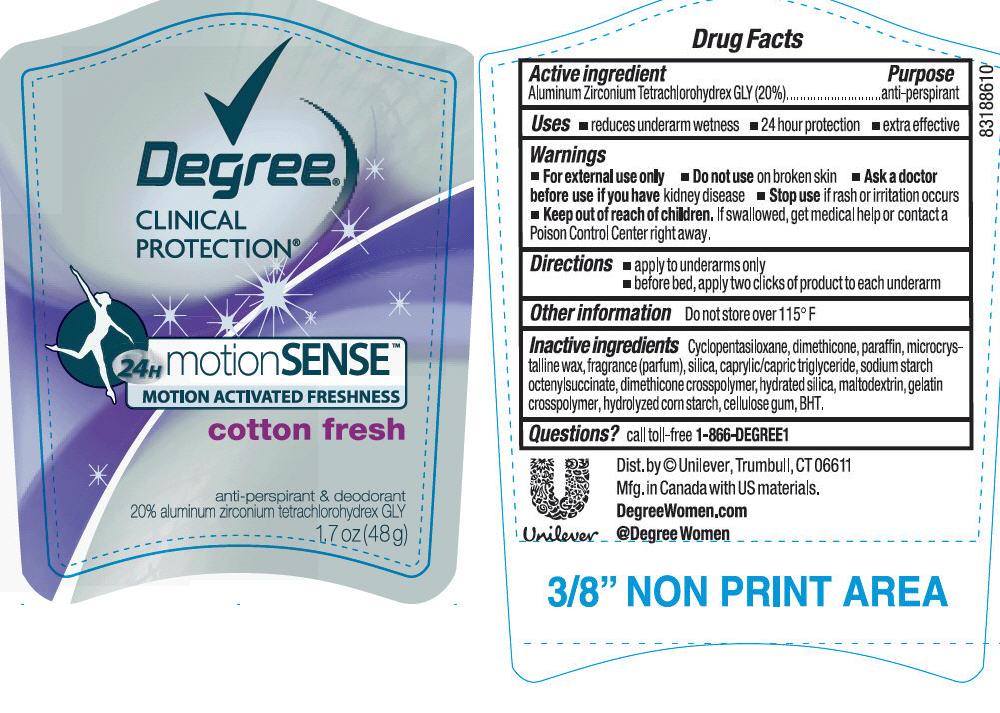 Degree Clinical Motion Cotton Fresh PDP