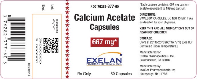 Calcium Acetate Carton Label
