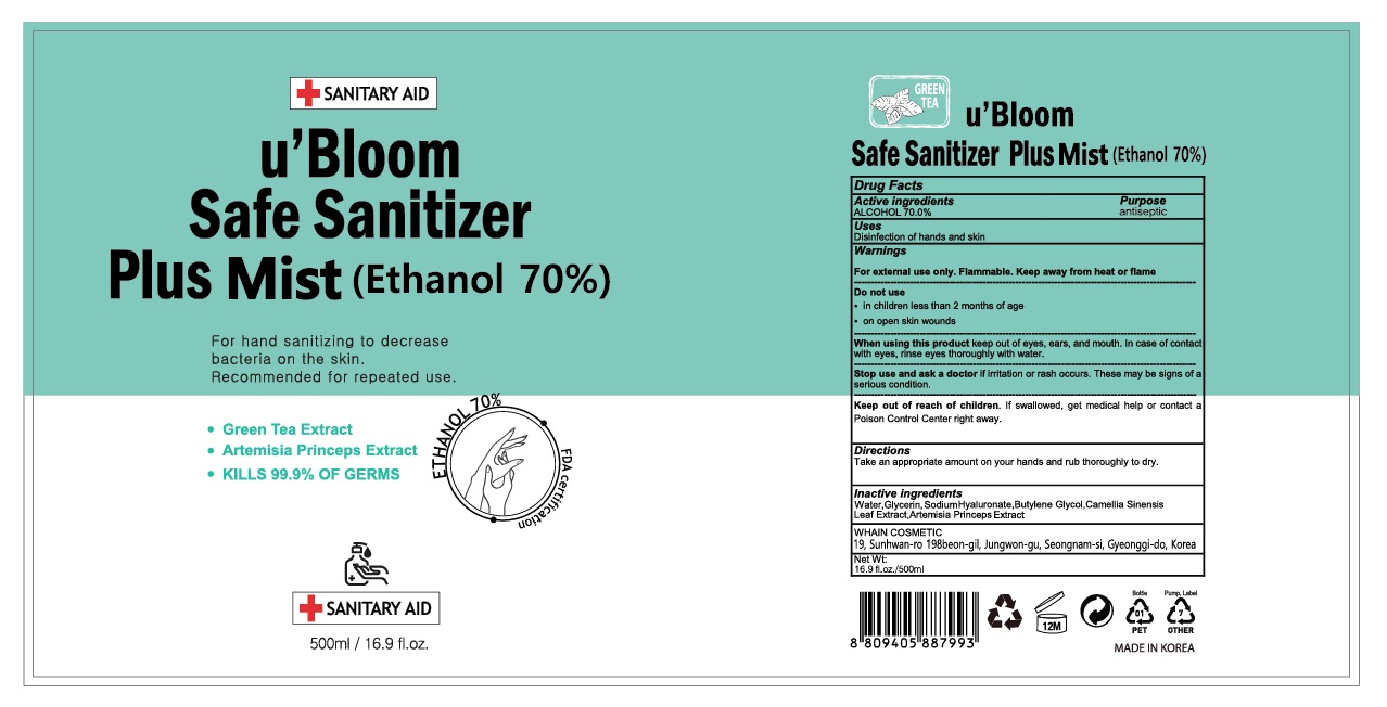 uBloom Safe Sanitizer Plus Mist