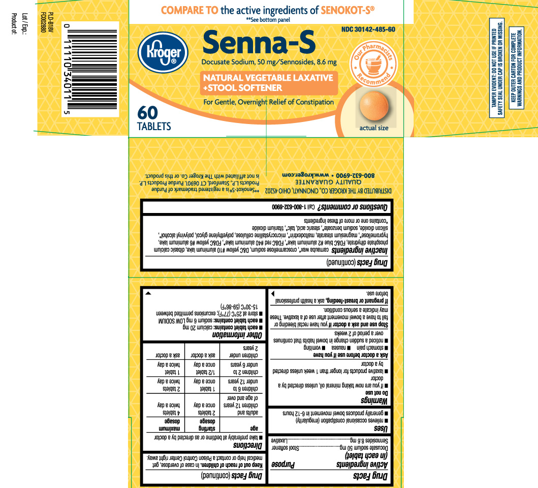 Docusate Sodium 50 mg, Sennosides 8.6 mg