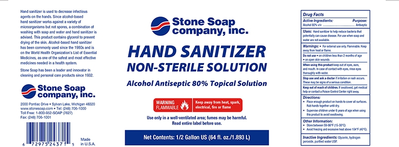 Hand Sanitizer label